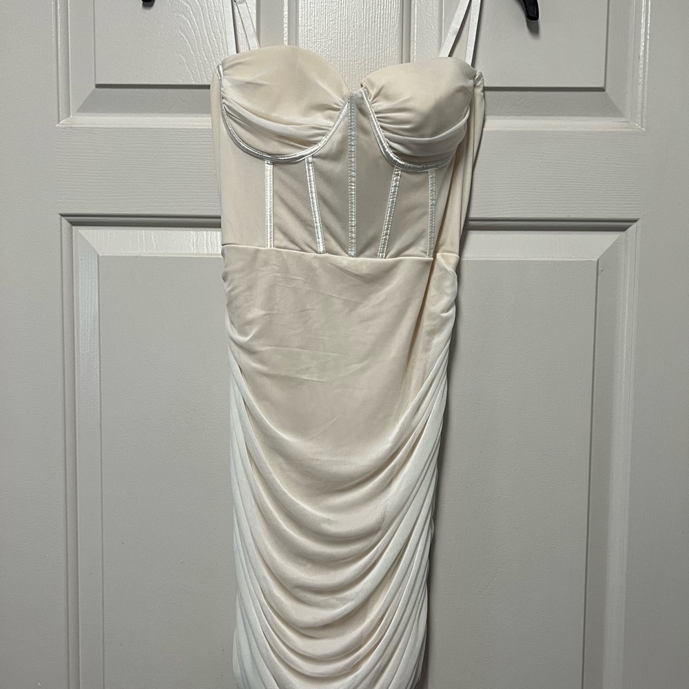 Corset Ruched Sleeveless Dress